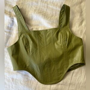 Leather Crop Top